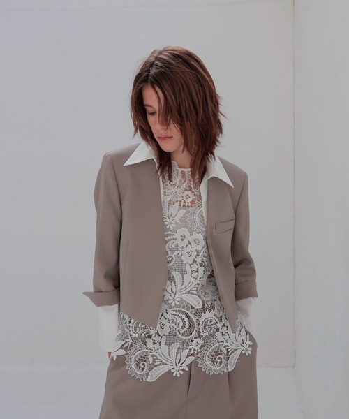 DRESSLAVE(ドレスレイブ)の「detachable 4way short jacket(デタッチャブル4ウェイショート丈ジャケット)(テーラードジャケット・レディース・ブラック・38)」の2枚目の写真