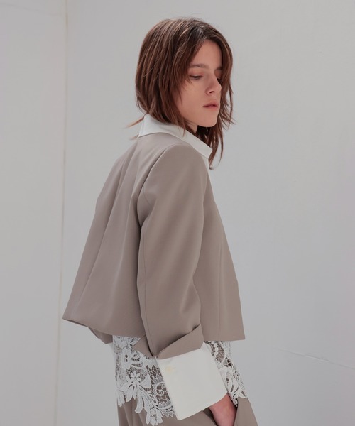 DRESSLAVE(ドレスレイブ)の「detachable 4way short jacket(デタッチャブル4ウェイショート丈ジャケット)(テーラードジャケット・レディース・ブラック・38)」の3枚目の写真