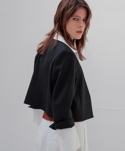 DRESSLAVE(ドレスレイブ)の「detachable 4way short jacket(デタッチャブル4ウェイショート丈ジャケット)(テーラードジャケット・レディース・ブラック・38)」の10枚目の写真