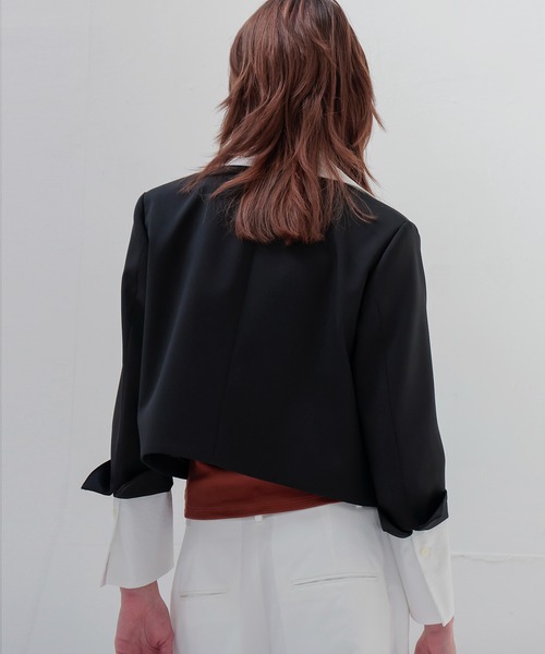 DRESSLAVE(ドレスレイブ)の「detachable 4way short jacket(デタッチャブル4ウェイショート丈ジャケット)(テーラードジャケット・レディース・ブラック・38)」の11枚目の写真