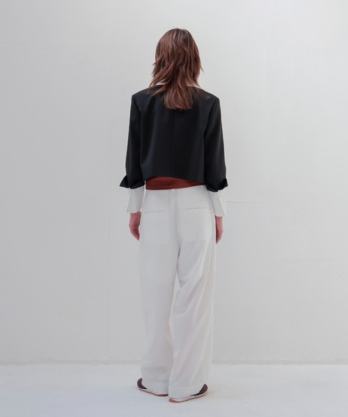 DRESSLAVE(ドレスレイブ)の「detachable 4way short jacket(デタッチャブル4ウェイショート丈ジャケット)(テーラードジャケット・レディース・ブラック・38)」の15枚目の写真
