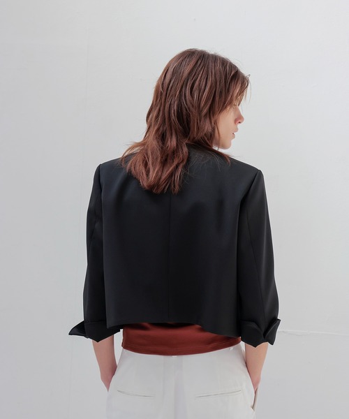 DRESSLAVE(ドレスレイブ)の「detachable 4way short jacket(デタッチャブル4ウェイショート丈ジャケット)(テーラードジャケット・レディース・ブラック・38)」の18枚目の写真