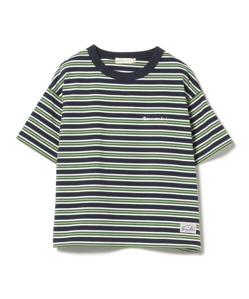 BEAMS mini（ビームスミニ）の「ワイド ボーダー Tシャツ 2025SS（90～150cm）（Tシャツ/カットソー・キッズ・ネイビー/グリーン系その他4・100/140/130/120/110/90/150）」の11枚目の写真