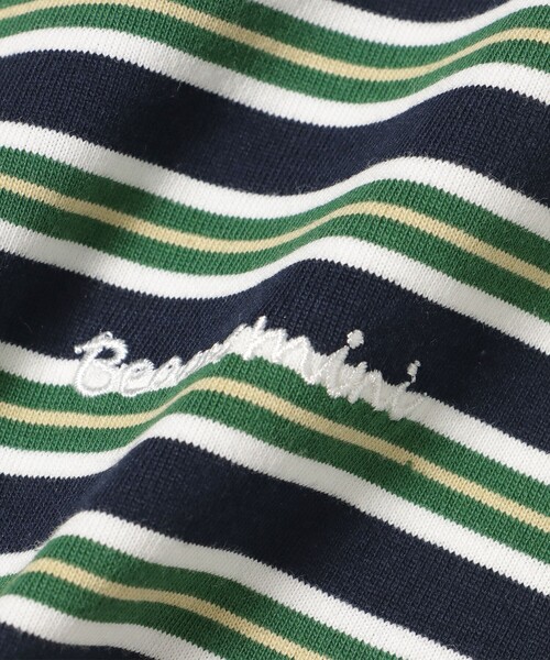 BEAMS mini（ビームスミニ）の「ワイド ボーダー Tシャツ 2025SS（90～150cm）（Tシャツ/カットソー・キッズ・ネイビー/グリーン系その他4・100/140/130/120/110/90/150）」の15枚目の写真