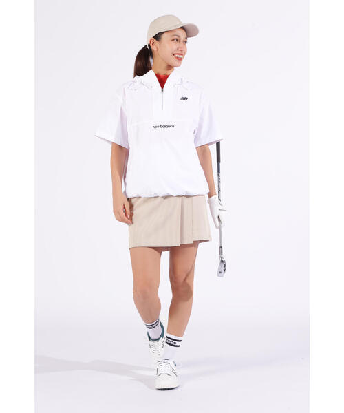 あどちゃん 【新品】New Balance ゴルフキュロットスカート New Balance ニューバランスゴルフ キュロットスカート 白×黒