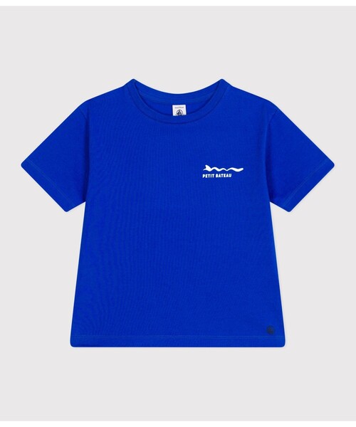 PETIT BATEAU(プチバトー)の「半袖Tシャツ(Tシャツ/カットソー・キッズ・ブルー・6YEAR/8YEAR/10YEAR/12YEAR)」の1枚目の写真
