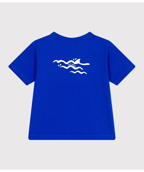 PETIT BATEAU(プチバトー)の「半袖Tシャツ(Tシャツ/カットソー・キッズ・ブルー・6YEAR/8YEAR/10YEAR/12YEAR)」の2枚目の写真