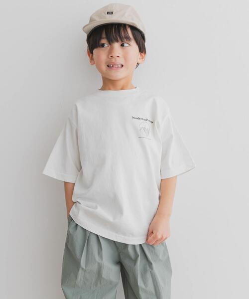 Manhattan Portage(マンハッタンポーテージ)の「『親子リンク/別注』MANHATTAN PORTAGE×DOORS 1ポイントプリントT(KIDS)(Tシャツ/カットソー・キッズ・オフホワイト/チャコールグレー/オレンジ・120/105/150/135)」の5枚目の写真