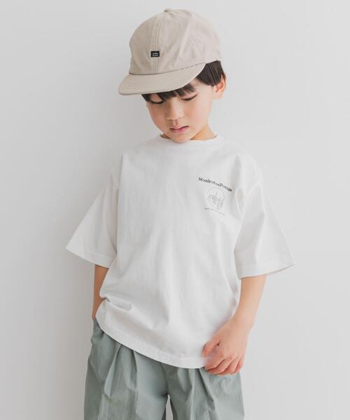 Manhattan Portage(マンハッタンポーテージ)の「『親子リンク/別注』MANHATTAN PORTAGE×DOORS 1ポイントプリントT(KIDS)(Tシャツ/カットソー・キッズ・オフホワイト/チャコールグレー/オレンジ・120/105/150/135)」の6枚目の写真