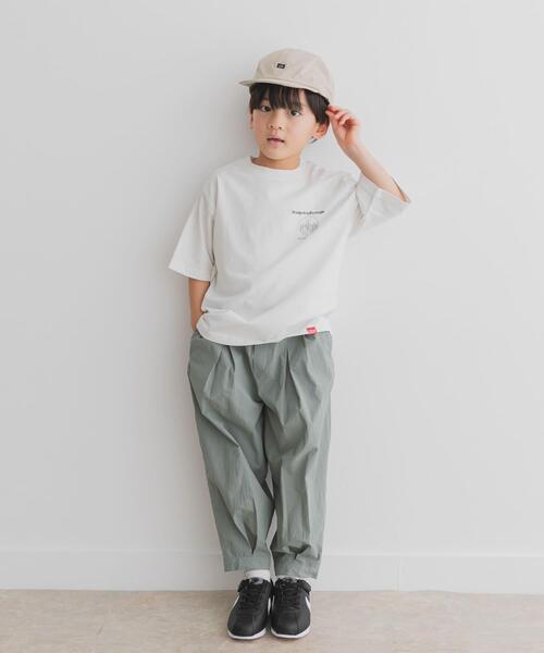 Manhattan Portage(マンハッタンポーテージ)の「『親子リンク/別注』MANHATTAN PORTAGE×DOORS 1ポイントプリントT(KIDS)(Tシャツ/カットソー・キッズ・オフホワイト/チャコールグレー/オレンジ・120/105/150/135)」の8枚目の写真