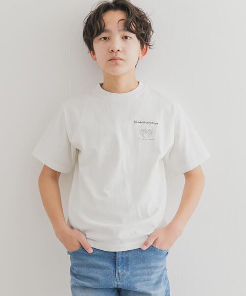 Manhattan Portage(マンハッタンポーテージ)の「『親子リンク/別注』MANHATTAN PORTAGE×DOORS 1ポイントプリントT(KIDS)(Tシャツ/カットソー・キッズ・オフホワイト/チャコールグレー/オレンジ・120/105/150/135)」の11枚目の写真