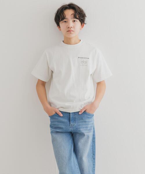 Manhattan Portage(マンハッタンポーテージ)の「『親子リンク/別注』MANHATTAN PORTAGE×DOORS 1ポイントプリントT(KIDS)(Tシャツ/カットソー・キッズ・オフホワイト/チャコールグレー/オレンジ・120/105/150/135)」の12枚目の写真