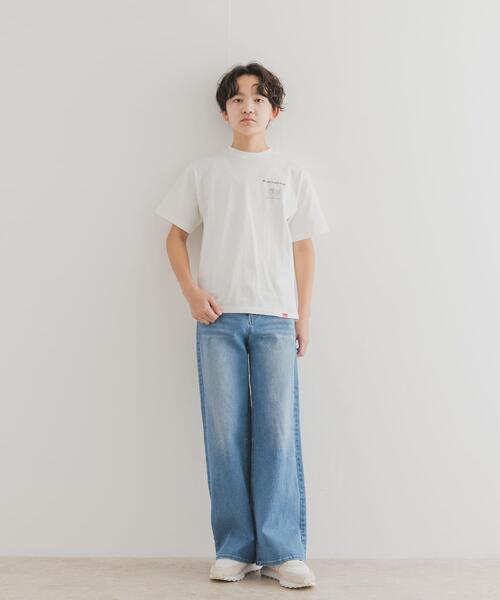 Manhattan Portage(マンハッタンポーテージ)の「『親子リンク/別注』MANHATTAN PORTAGE×DOORS 1ポイントプリントT(KIDS)(Tシャツ/カットソー・キッズ・オフホワイト/チャコールグレー/オレンジ・120/105/150/135)」の13枚目の写真