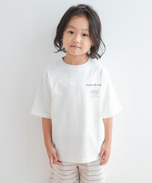 Manhattan Portage(マンハッタンポーテージ)の「『親子リンク/別注』MANHATTAN PORTAGE×DOORS 1ポイントプリントT(KIDS)(Tシャツ/カットソー・キッズ・オフホワイト/チャコールグレー/オレンジ・120/105/150/135)」の15枚目の写真