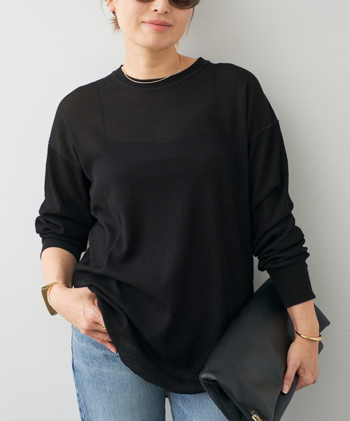 New Sheer Waffle Tシャツ（Tシャツ/カットソー）｜Deuxieme