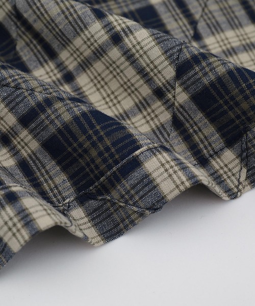 aimoha(アイモハ)の「ヴィンテージチェックシャツ (SS)(シャツ/ブラウス・メンズ・ネイビー/レッド・MEDIUM/LARGE)」の7枚目の写真