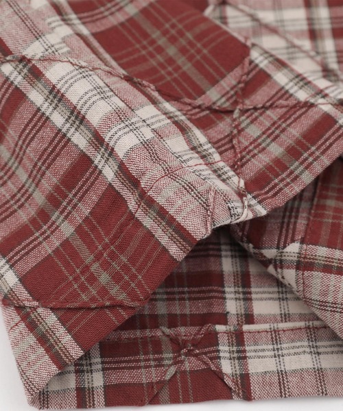 aimoha(アイモハ)の「ヴィンテージチェックシャツ (SS)(シャツ/ブラウス・メンズ・ネイビー/レッド・MEDIUM/LARGE)」の9枚目の写真
