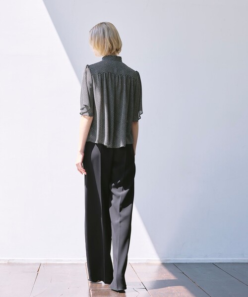 MACKINTOSH LONDON（マッキントッシュ ロンドン）の「ソアパールコンパクトパンツ（その他パンツ・レディース・ブラック/ダークブラウン・36/38/40）」の8枚目の写真