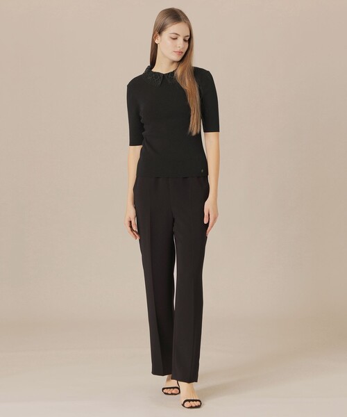 MACKINTOSH LONDON（マッキントッシュ ロンドン）の「ソアパールコンパクトパンツ（その他パンツ・レディース・ブラック/ダークブラウン・36/38/40）」の7枚目の写真