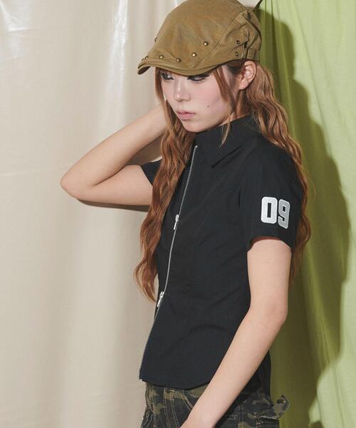 dispark（ディスパーク）の「DISPARK/ナンバリングZIPシャツ（シャツ/ブラウス・レディース・ブラック/その他1・FREE）」の20枚目の写真