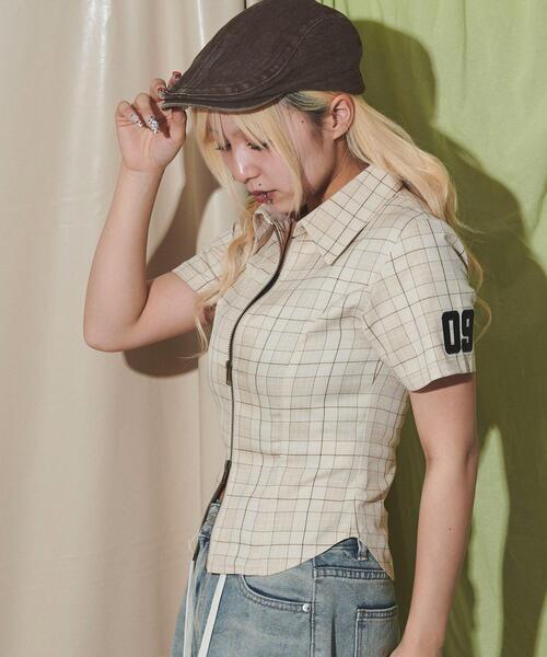 dispark（ディスパーク）の「DISPARK/ナンバリングZIPシャツ（シャツ/ブラウス・レディース・ブラック/その他1・FREE）」の6枚目の写真