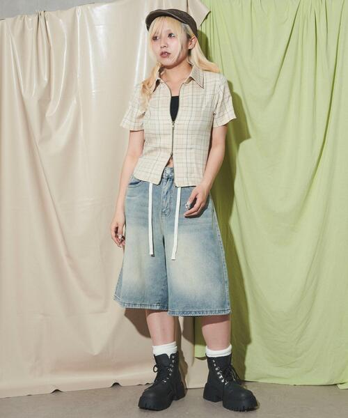 dispark（ディスパーク）の「DISPARK/ナンバリングZIPシャツ（シャツ/ブラウス・レディース・ブラック/その他1・FREE）」の7枚目の写真