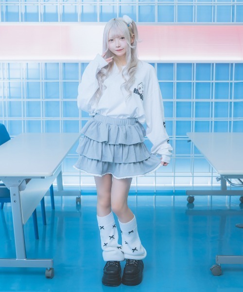 Hauls(ハウルズ)の「アル吉ロンTEE(Tシャツ/カットソー・レディース・ブラック/ホワイト/ピンク・F)」の5枚目の写真