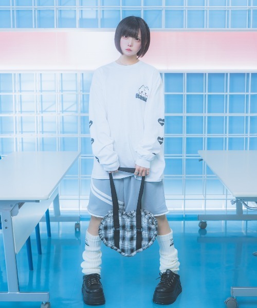 Hauls(ハウルズ)の「アル吉ロンTEE(Tシャツ/カットソー・レディース・ブラック/ホワイト/ピンク・F)」の4枚目の写真