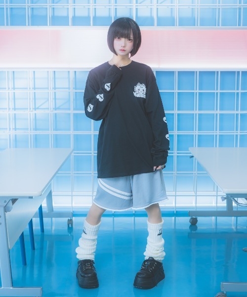 Hauls(ハウルズ)の「アル吉ロンTEE(Tシャツ/カットソー・レディース・ブラック/ホワイト/ピンク・F)」の6枚目の写真