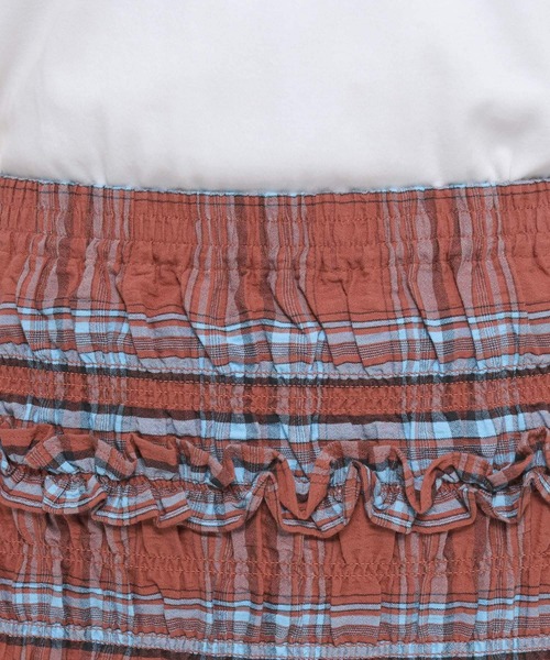 LOWRYS FARM（ローリーズファーム）の「チェックシャーリングスカート 323534（スカート・レディース・イエロー/レッド・FREE）」の16枚目の写真