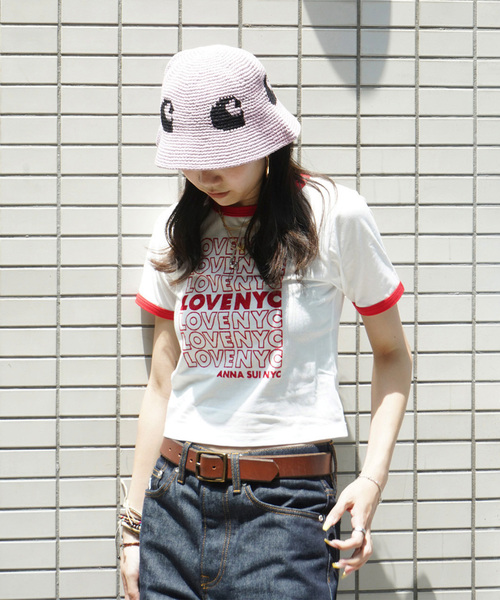 tシャツ ANNA SUI NYC/アナスイエヌワイシー/フロッキーTシャツ レディース ANNA SUI NYC/アナスイエヌワイシー/フロッキーTシャツ（Tシャツ
