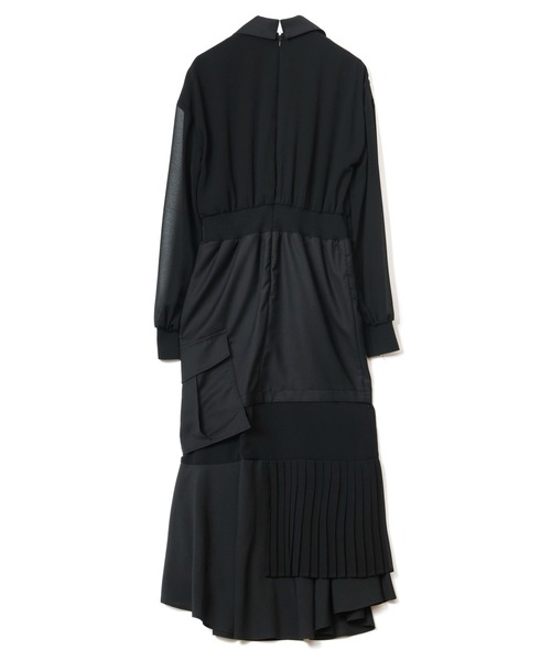 AULA AILA（アウラアイラ）の「テーラーカラーワンピース（ワンピース・レディース・ブラック/グレー/ネイビー・0/1）」の4枚目の写真