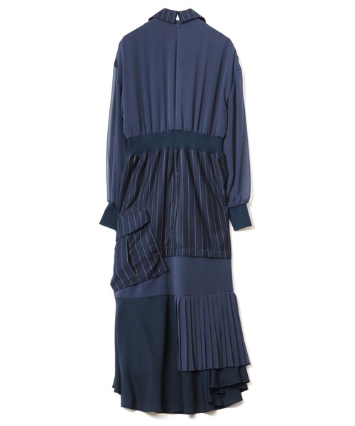 AULA AILA（アウラアイラ）の「テーラーカラーワンピース（ワンピース・レディース・ブラック/グレー/ネイビー・0/1）」の8枚目の写真