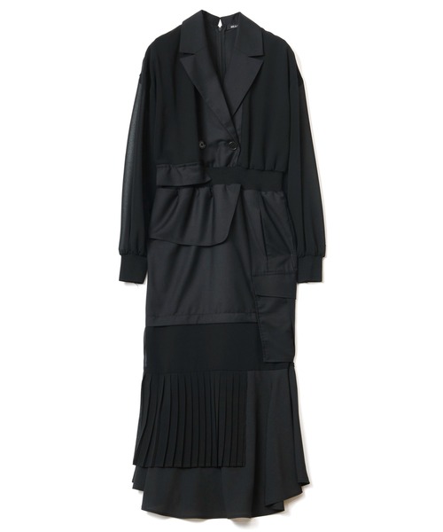 AULA AILA（アウラアイラ）の「テーラーカラーワンピース（ワンピース・レディース・ブラック/グレー/ネイビー・0/1）」の5枚目の写真