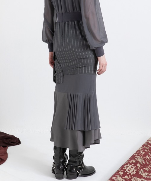 AULA AILA（アウラアイラ）の「テーラーカラーワンピース（ワンピース・レディース・ブラック/グレー/ネイビー・0/1）」の19枚目の写真