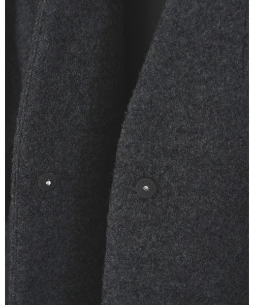 anuke Collarless Cocoon Coat グレー　38 楽天市場】【SALE 30％OFF】anuke（アンヌーク）/Collarless Cocoon