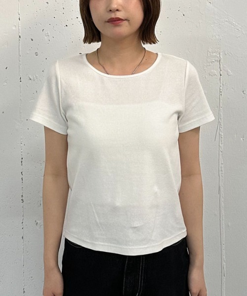 archives（アルシーヴ）の「ラッフルフリルキャミ×テレコＴｅｅＳＥＴ（アンサンブル・レディース・キャメル/アイボリー/ブラック・MEDIUM）」の15枚目の写真