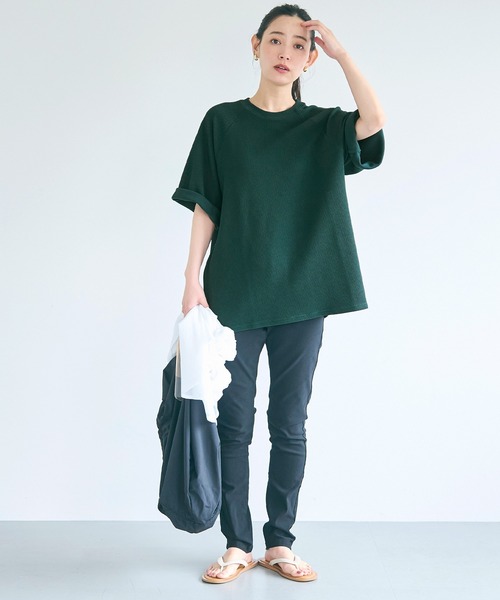 coca(coca)(コカ)の「エンボスワイドラグランTシャツ(Tシャツ/カットソー・メンズ・グリーン/ネイビー/ブラック/ライトグレー・L/XL/M)」の10枚目の写真