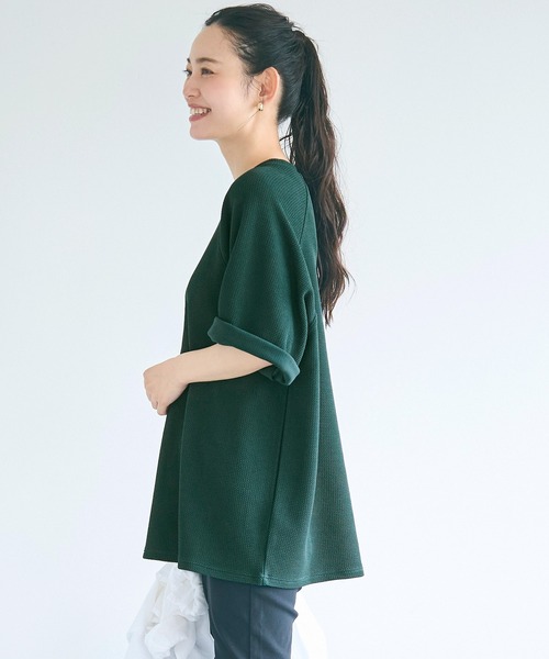 coca(coca)(コカ)の「エンボスワイドラグランTシャツ(Tシャツ/カットソー・メンズ・グリーン/ネイビー/ブラック/ライトグレー・L/XL/M)」の11枚目の写真