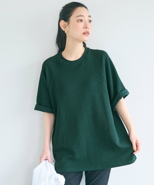 coca(coca)(コカ)の「エンボスワイドラグランTシャツ(Tシャツ/カットソー・メンズ・グリーン/ネイビー/ブラック/ライトグレー・L/XL/M)」の12枚目の写真