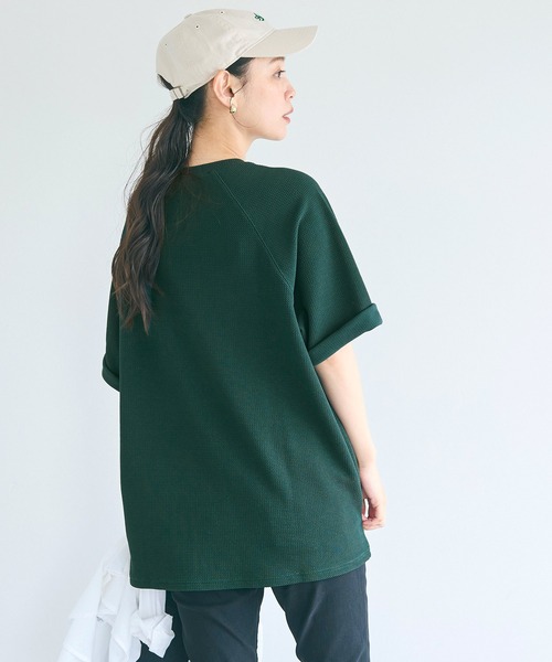 coca(coca)(コカ)の「エンボスワイドラグランTシャツ(Tシャツ/カットソー・メンズ・グリーン/ネイビー/ブラック/ライトグレー・L/XL/M)」の13枚目の写真