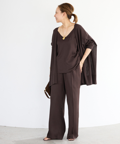 Deuxieme Classe(ドゥーズィエムクラス)の「*追加 shake code ショート カーディガン(カーディガン/ボレロ・レディース・ブラック/チョコ・FREE)」の4枚目の写真