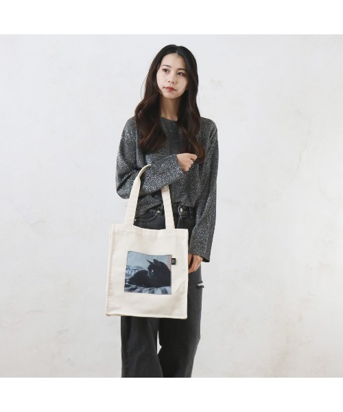 polka polka / ポルカポルカ 】猫フォトモチーフ ポケットトート