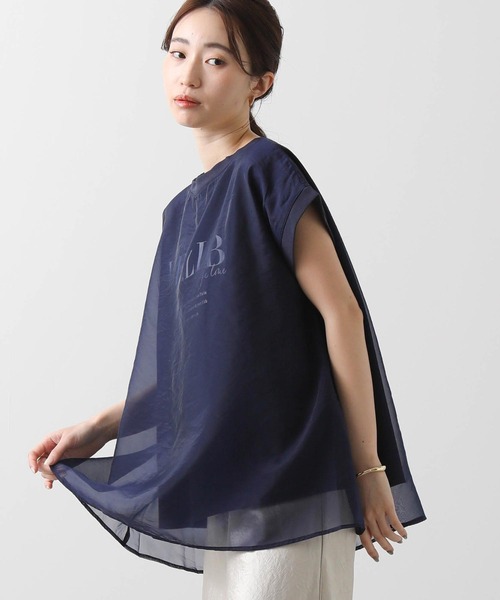 Gready Brilliant（グレディブリリアン）の「ＶＥＬＩＢレイヤードフレンチ（Tシャツ/カットソー・レディース・オフホワイト/ネイビー・FREE）」の13枚目の写真