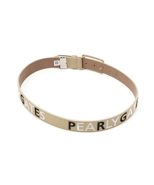 PEARLY GATES(パーリーゲイツ)の「【PEARLY GATES】ステッチワークロゴレザーベルト (LADIES)(ベルト・レディース・ネイビー/ホワイト/レッド/ベージュ・S)」の6枚目の写真