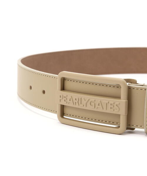 PEARLY GATES(パーリーゲイツ)の「【PEARLY GATES】ステッチワークロゴレザーベルト (LADIES)(ベルト・レディース・ネイビー/ホワイト/レッド/ベージュ・S)」の7枚目の写真