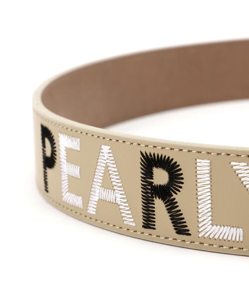 PEARLY GATES(パーリーゲイツ)の「【PEARLY GATES】ステッチワークロゴレザーベルト (LADIES)(ベルト・レディース・ネイビー/ホワイト/レッド/ベージュ・S)」の8枚目の写真
