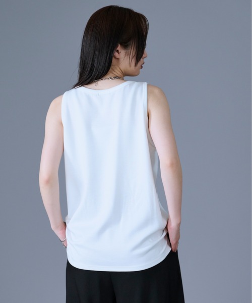 Ellno Loset(エルノロゼット)の「スタッズタンクトップ(タンクトップ・メンズ・オフホワイト/ブラック・SMALL/LARGE/MEDIUM)」の6枚目の写真