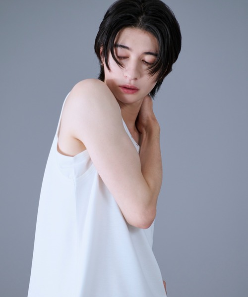 Ellno Loset(エルノロゼット)の「スタッズタンクトップ(タンクトップ・メンズ・オフホワイト/ブラック・SMALL/LARGE/MEDIUM)」の15枚目の写真