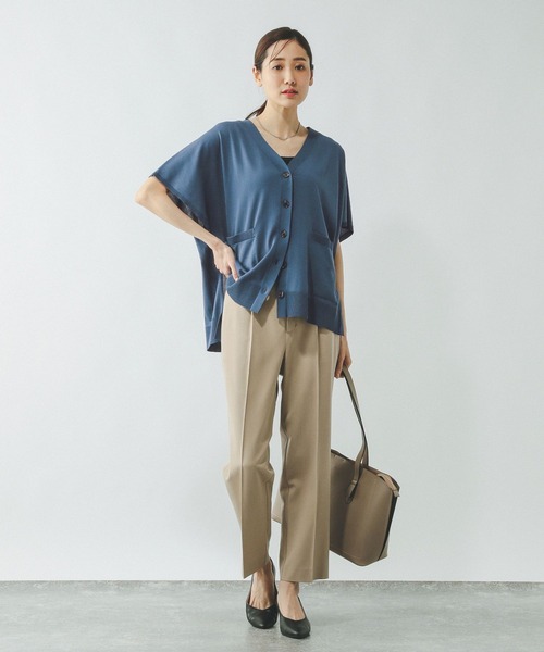 GLOBAL WORK(グローバルワーク)の「スッキレイさらさらカーディガン半袖/320425(カーディガン/ボレロ・レディース・ブルー系その他6/グレイッシュベージュ/ブラック/テラコッタ/シルバー・LARGE/MEDIUM)」の14枚目の写真